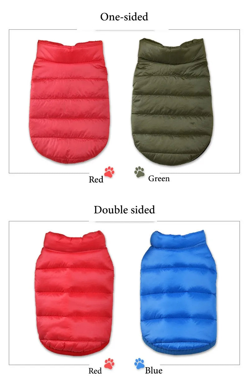 Double-Sided Dog Coat For Winters