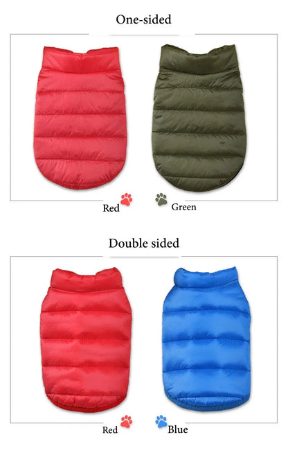 Double-Sided Dog Coat For Winters