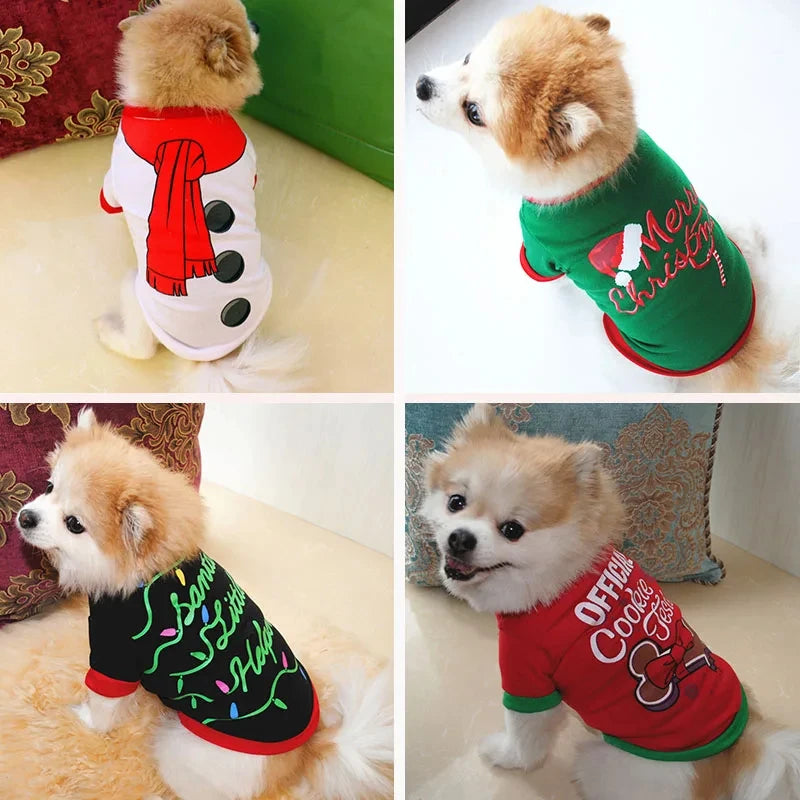 Christmas Dog Clothes for Small and Medium Dogs