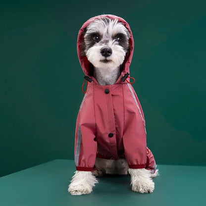 Reflective Waterproof Dog Raincoat