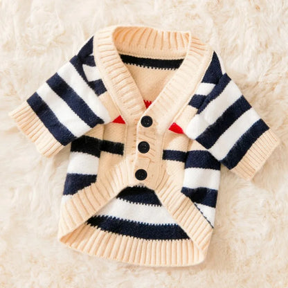 Striped Cardigan Sweater