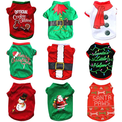 Christmas Dog Clothes for Small and Medium Dogs