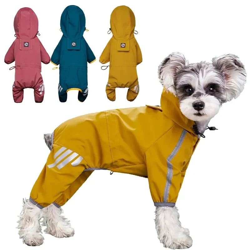 Reflective Waterproof Dog Raincoat